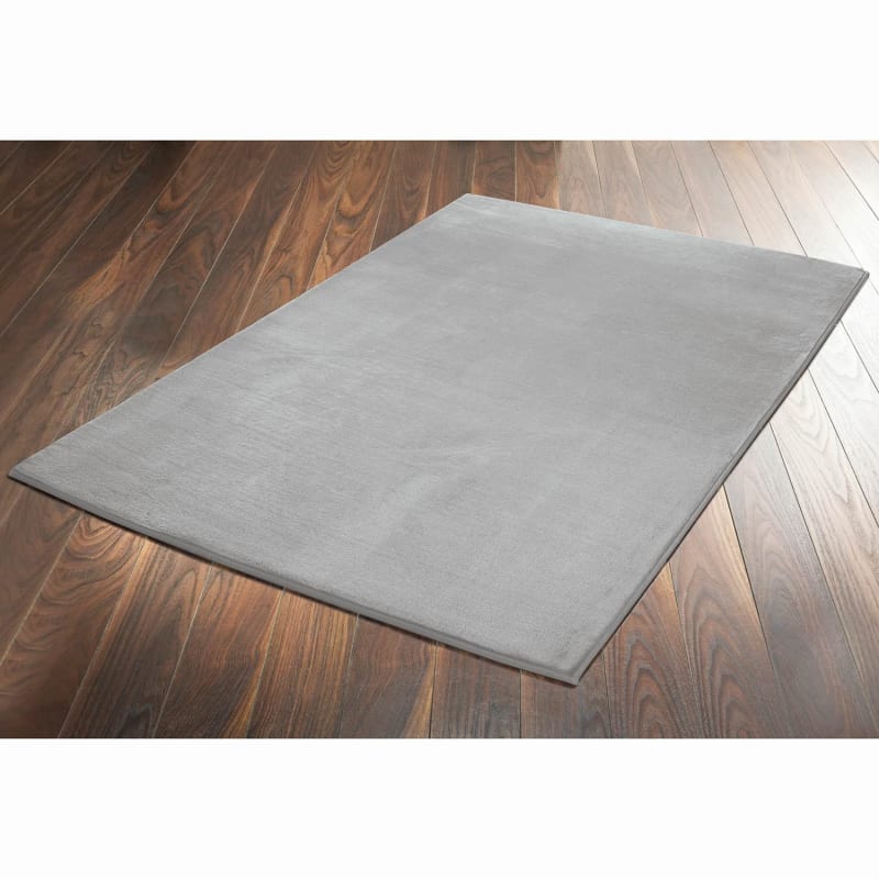 Microtex Rug Microplush Rug 60 x 110cm - Silver | Rugs - B&M