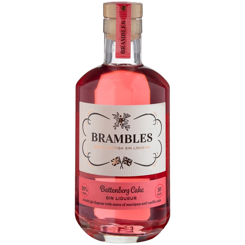 Brambles Battenburg Cake Gin Liqueur 50cl Gin Gifts B&M