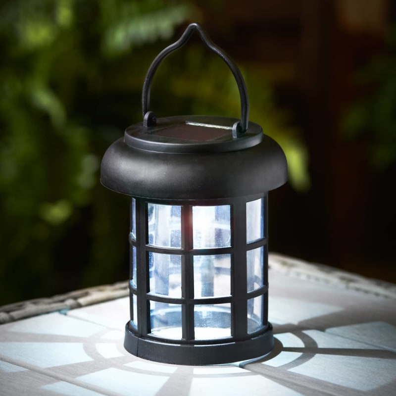 Victorian Mini Black Solar Lantern | Solar Lights - B&M