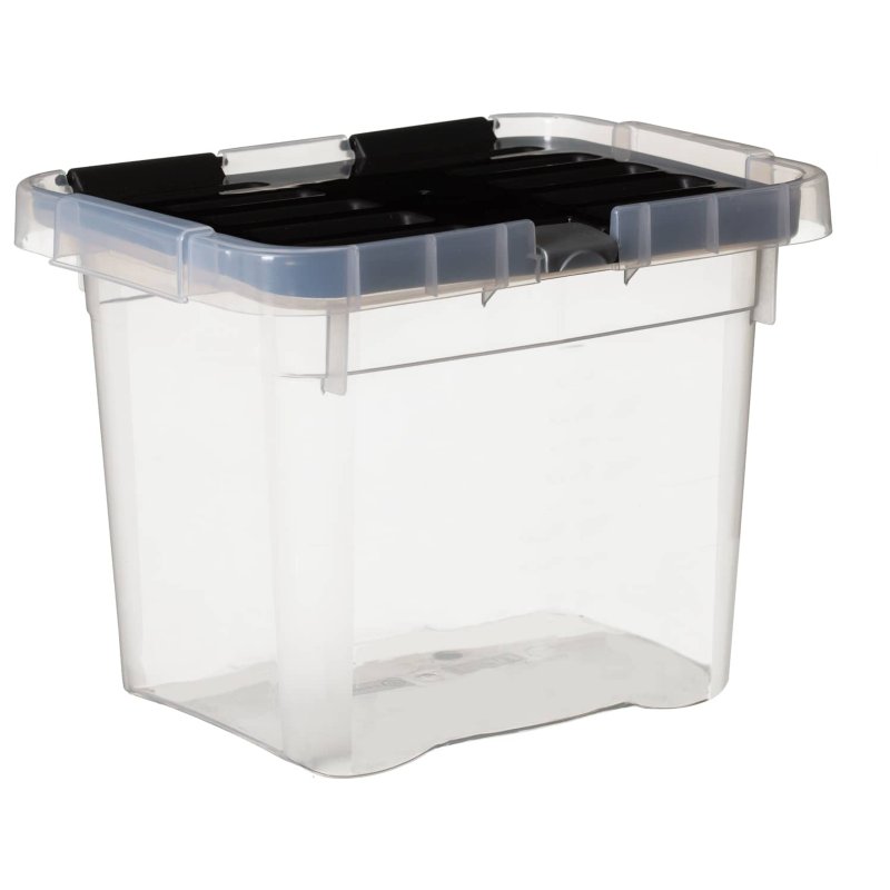 Storage Box with Clip Lock Lid 9L 2pk | Storage - B&M