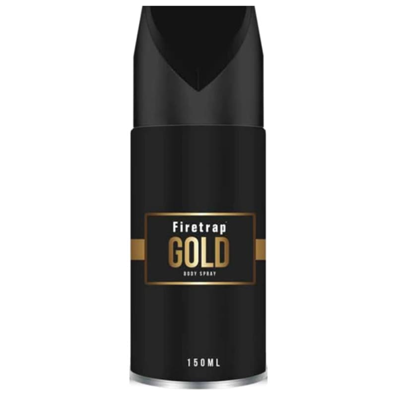Firetrap Gold Body Spray 150ml Men's Deodorant B&M