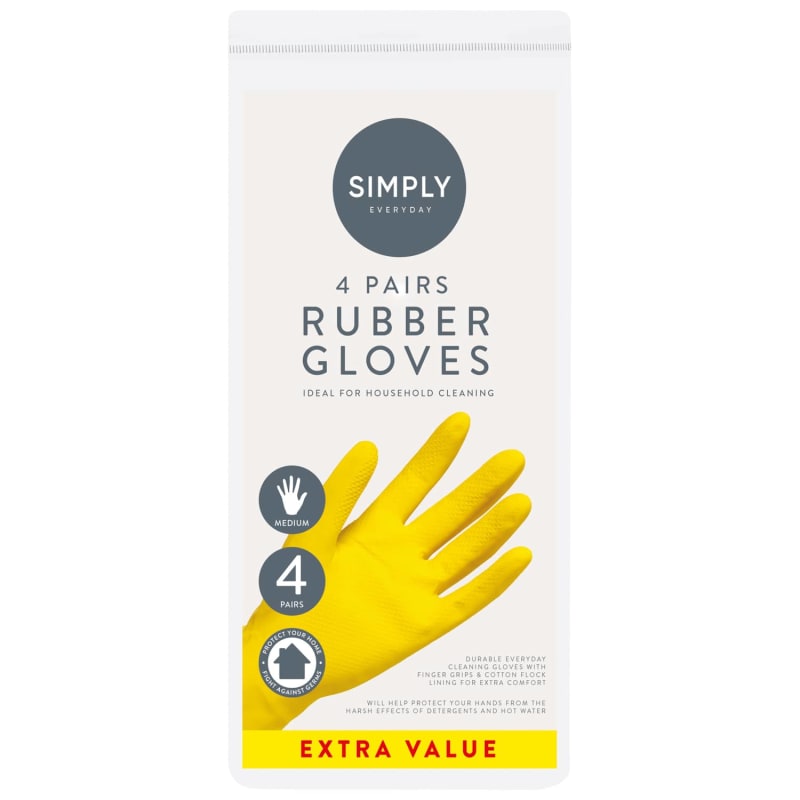 Vileda Rubber Gloves Super Grip Medium 2 Pcs - £2.75 - View #10