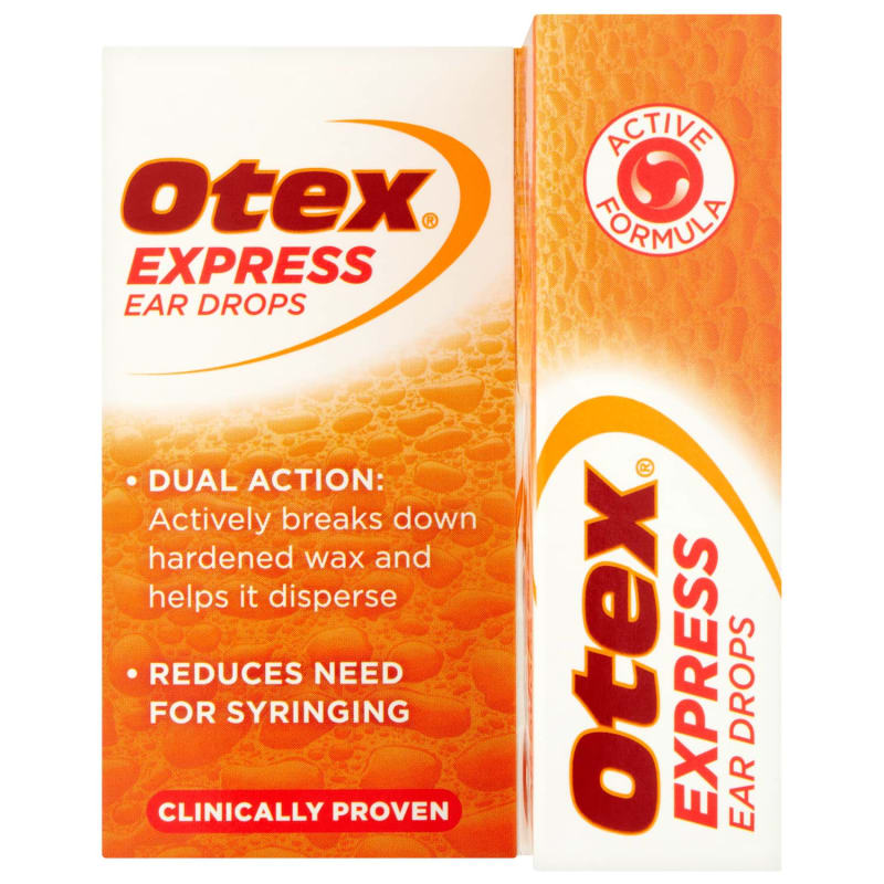 Otex Express Ear Drops 10ml Wellbeing Essentials B&M