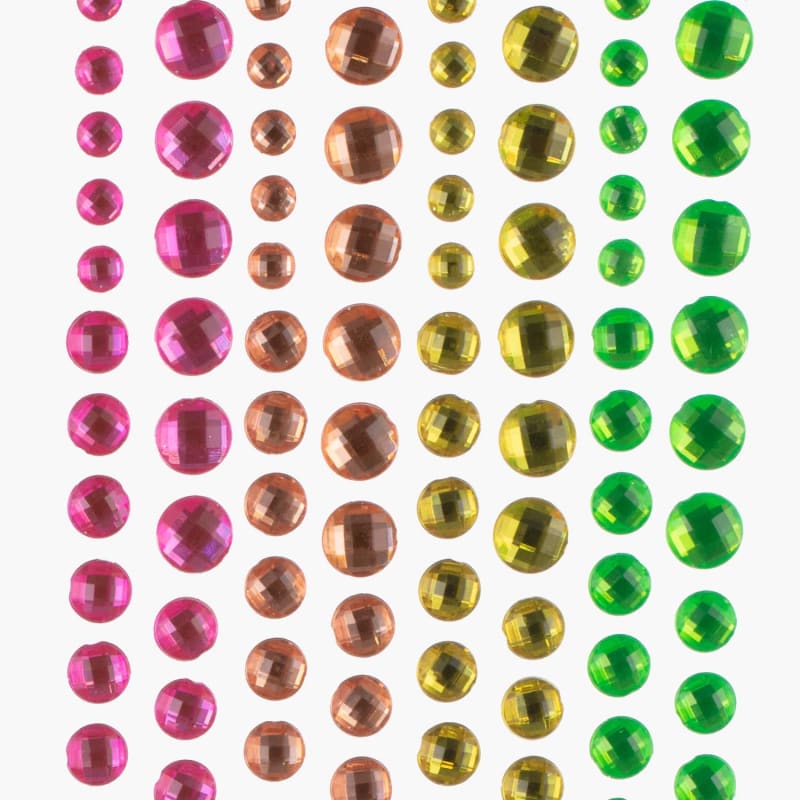 Adhesive Gems Set Rainbow Arts & Crafts B&M Stores