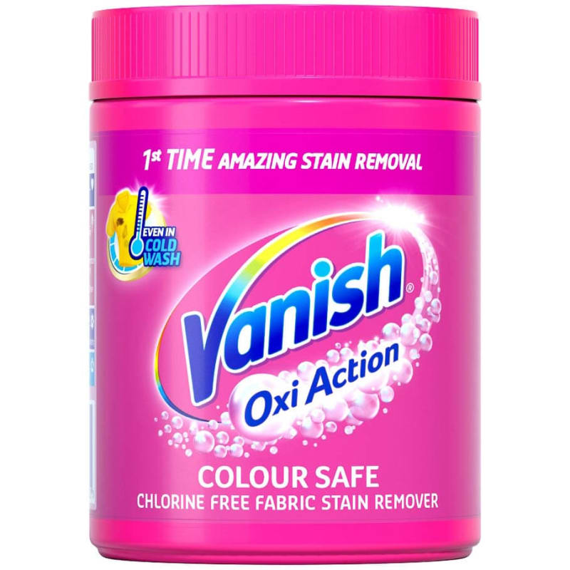 Vanish Oxi Action Colour Safe Stain Remover 470g Household Cleaners