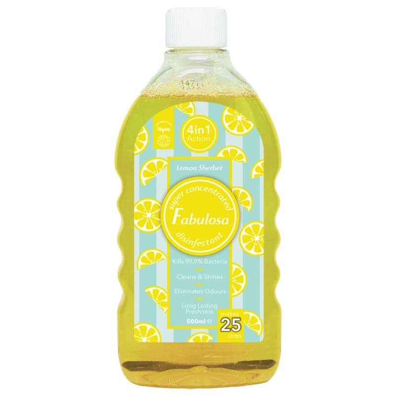 Fabulosa Concentrated Disinfectant 500ml Lemon Household B&M