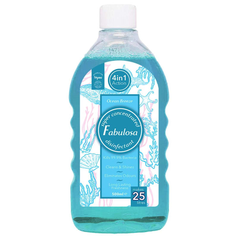 Fabulosa Concentrated Disinfectant 500ml Ocean Breeze Household B&M