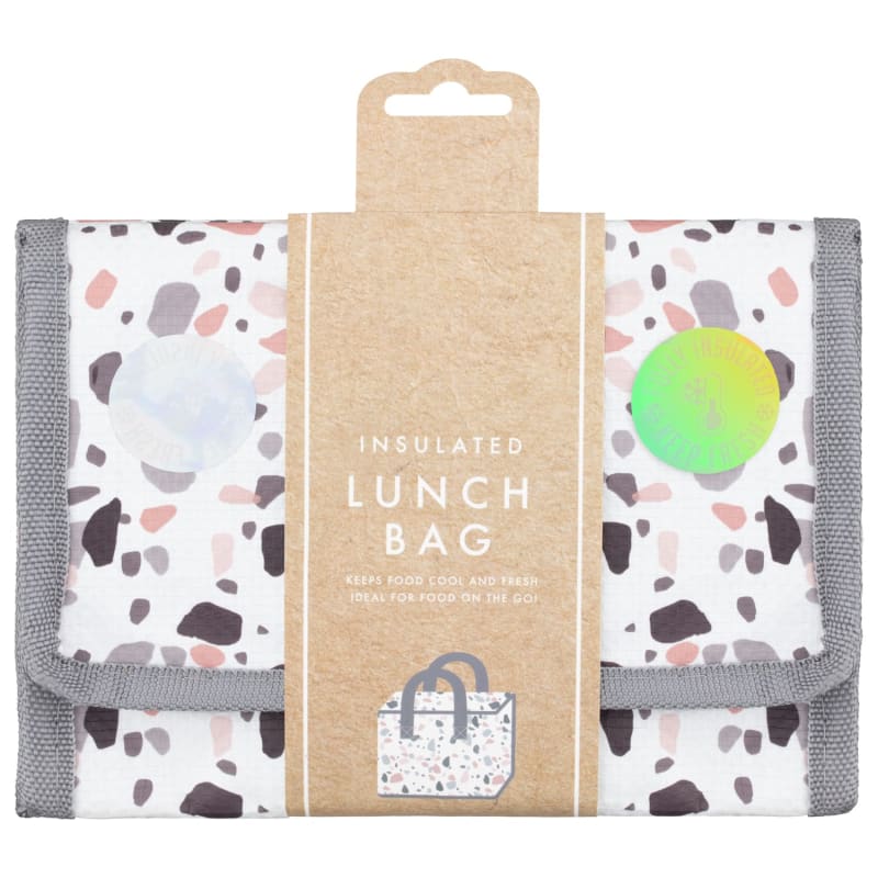 Foldable Lunch Bag Terrazzo Lunch Bags & Travel Accessories B&M