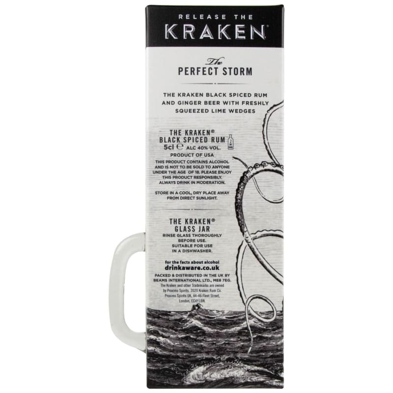 Release the Kraken Black Spiced Rum Gift Set Alcohol B&M