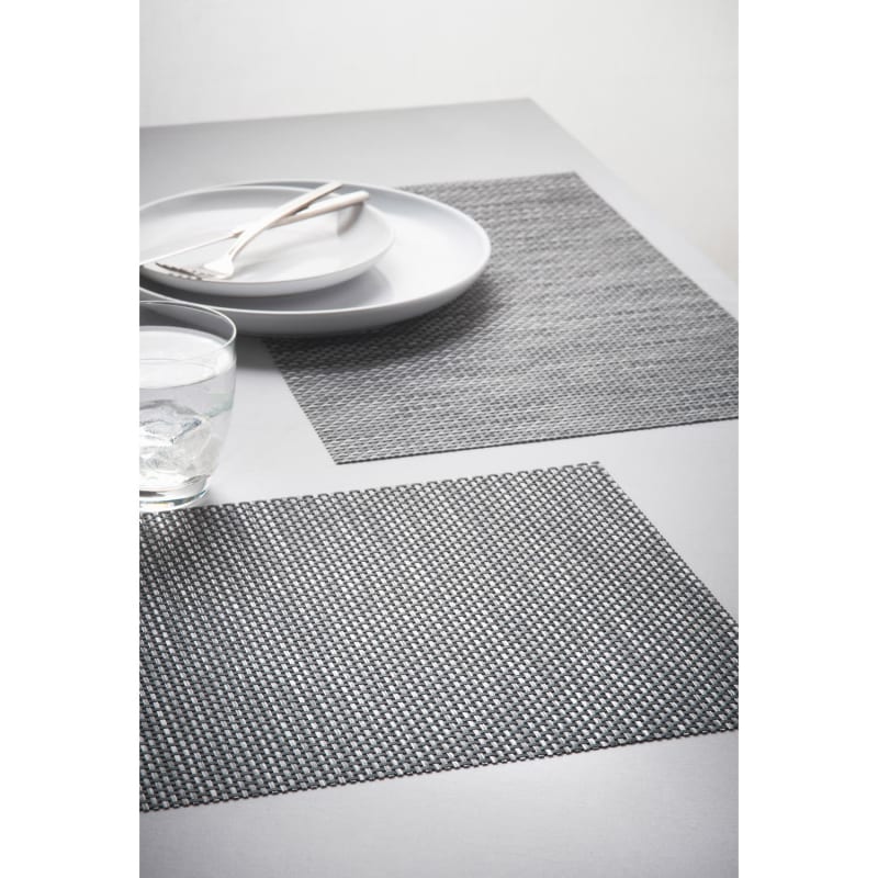 Metallic Woven Placemats Charcoal 4pk Tableware B&M Stores