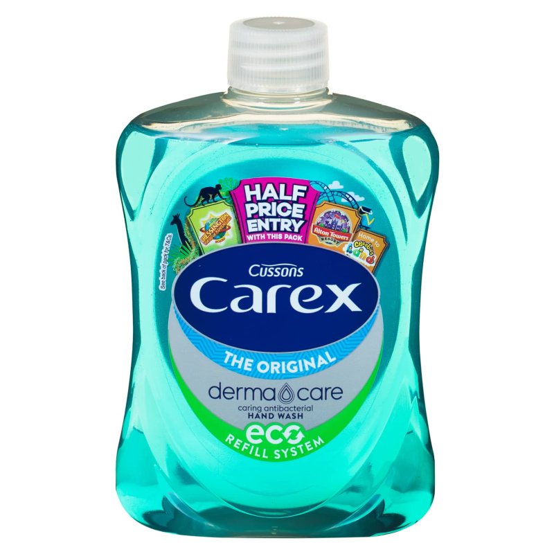 Carex Derma Care Eco Refill Hand Wash 500ml Skincare B&M