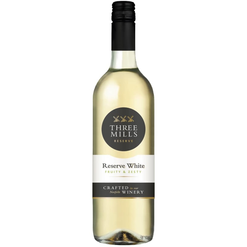 Three Mills Reserve White Wine 75cl Alcohol Wine B&M