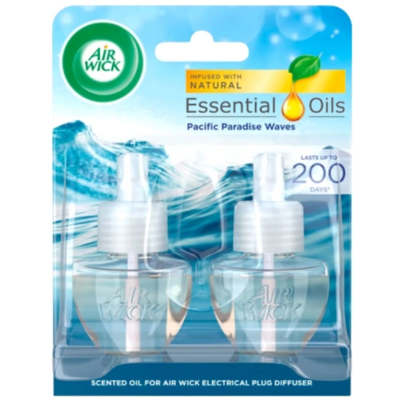 Air Wick Essential Oils Refill 2pk Pacific Paradise Waves B&M