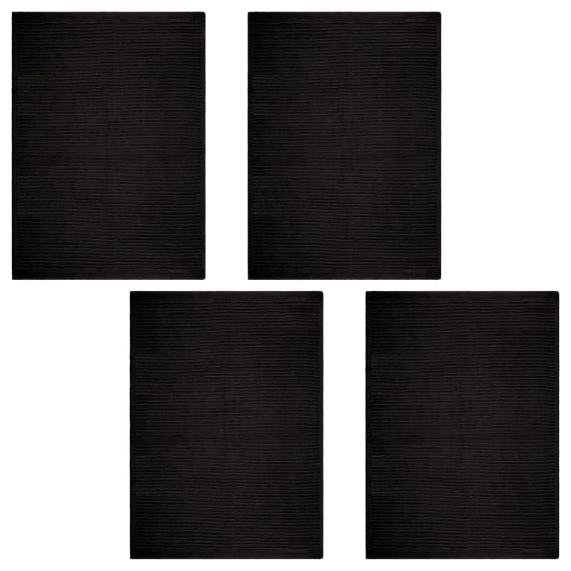 Ribbed Tea Towels 4pk Black Tea Towels B&M