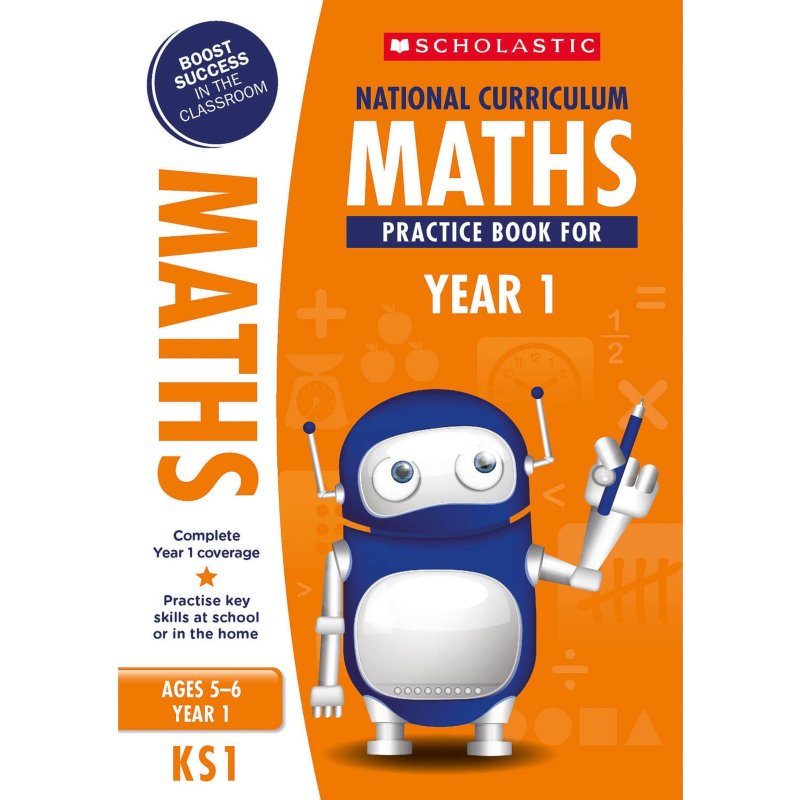 Scholastic National Curriculum Maths Workbook - Year 1 | Books - B&M