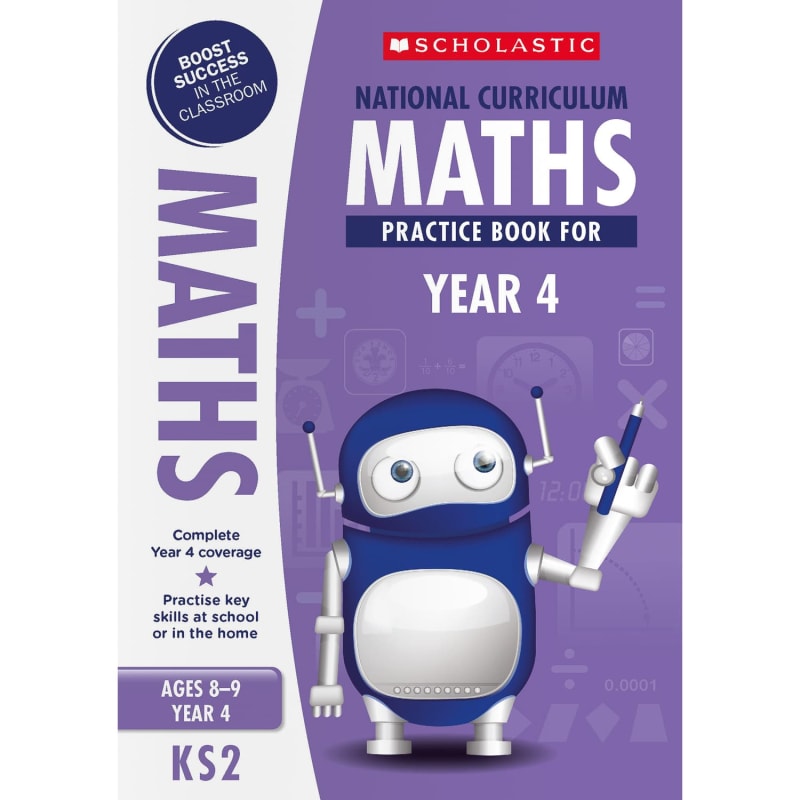 Scholastic National Curriculum Maths Workbook Year 4 Books B&M