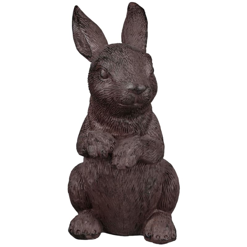 Garden Rabbit Ornaments 2pk Cast Iron Garden Ornaments B&M