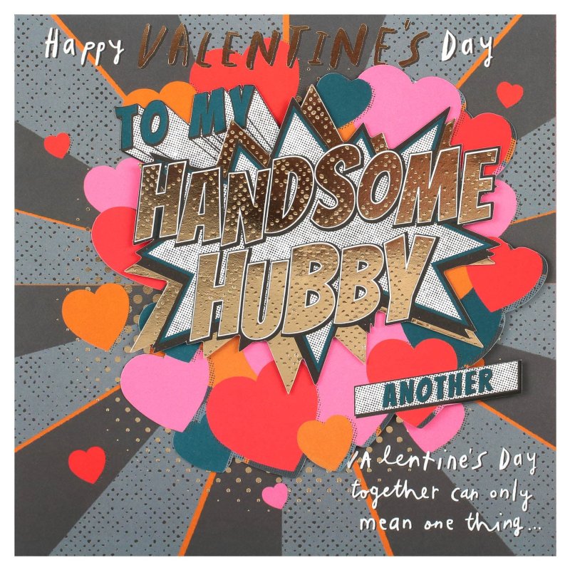 Handsome Hubby - Valentine's Day Card | B&amp;M Stores