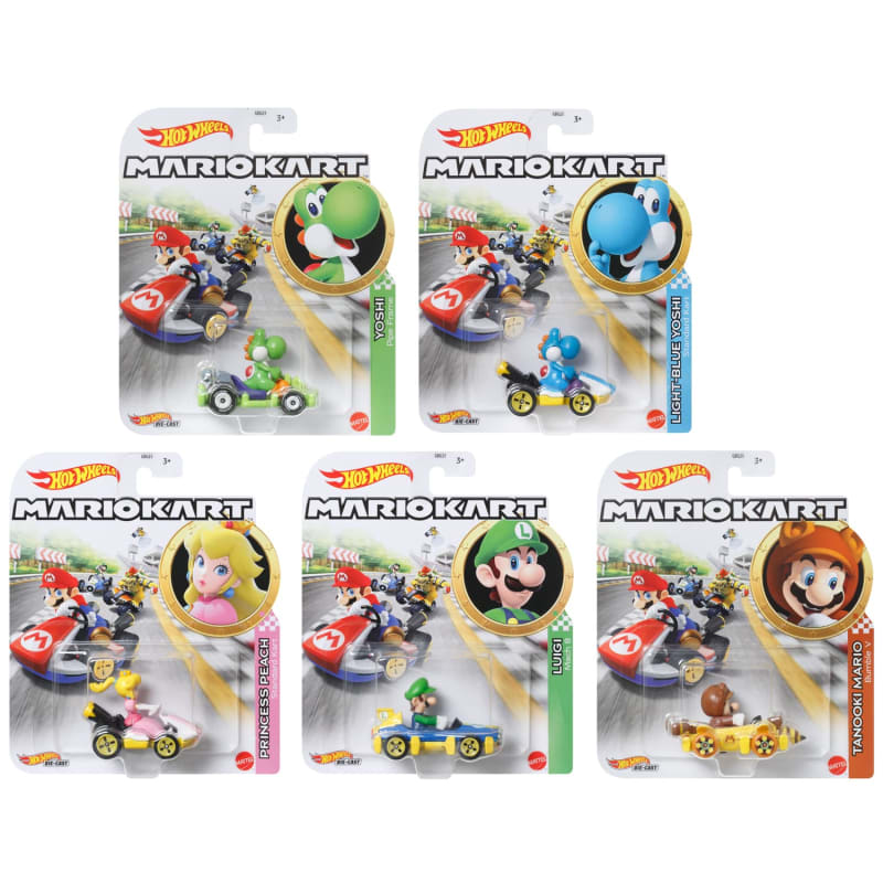 Hot Wheels Mario Kart Figure Toy Car Playsets B&M