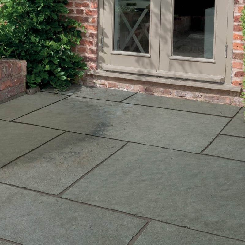 Natural Limestone Patio Pack 15.30m Azure Paving B&M Stores