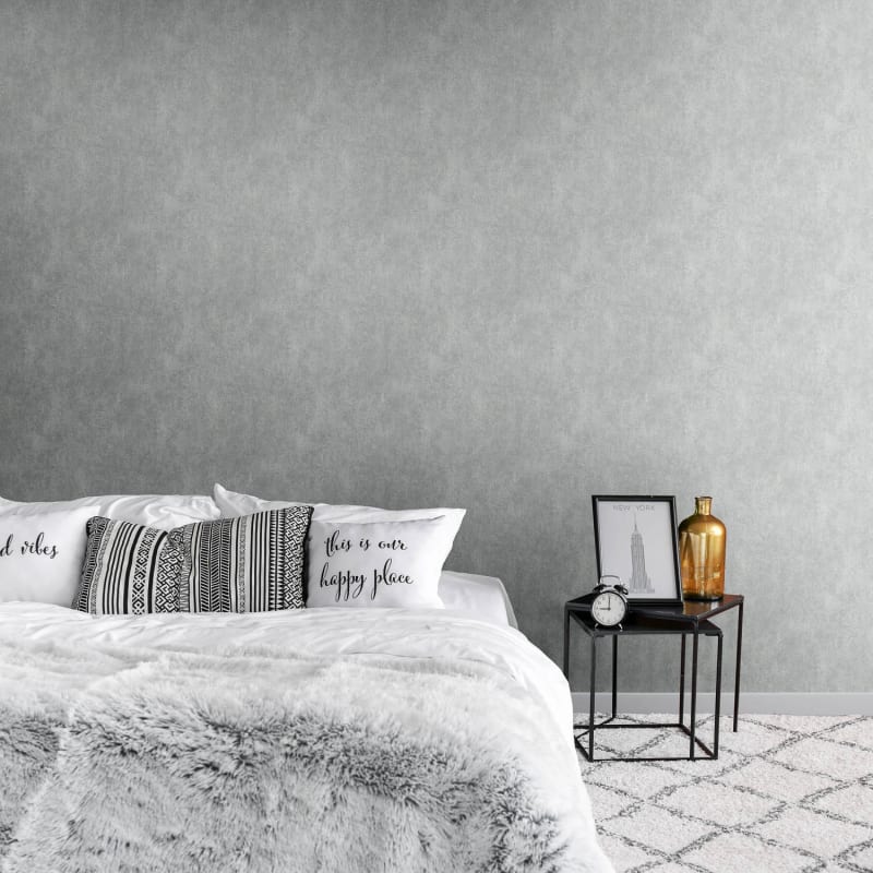 Axton Texture Wallpaper Grey Cheap Wallpaper B&M