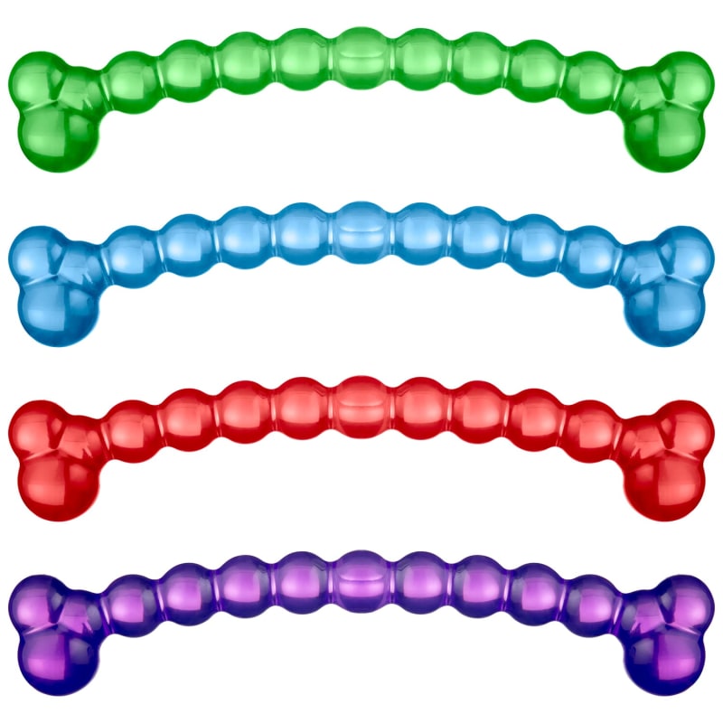 Tough Stuff Knobbly Bone Dog Toy Green Dog Toys B&M