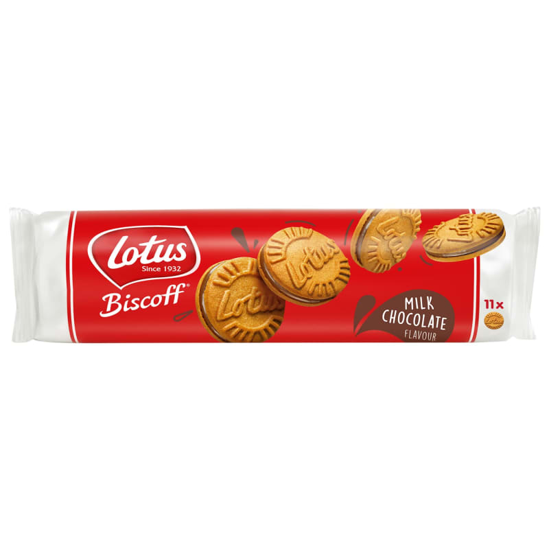Lotus Biscoff Sandwich 110g Chocolate Food Biscuits B&M