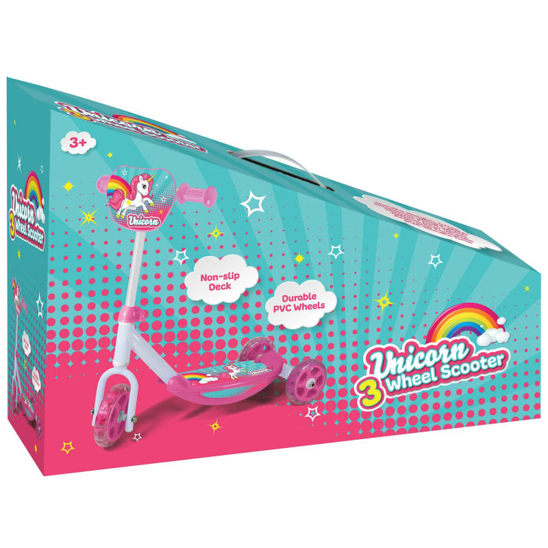 Unicorn 3 Wheel Scooter Scooters and Ride on Toys B&M Stores