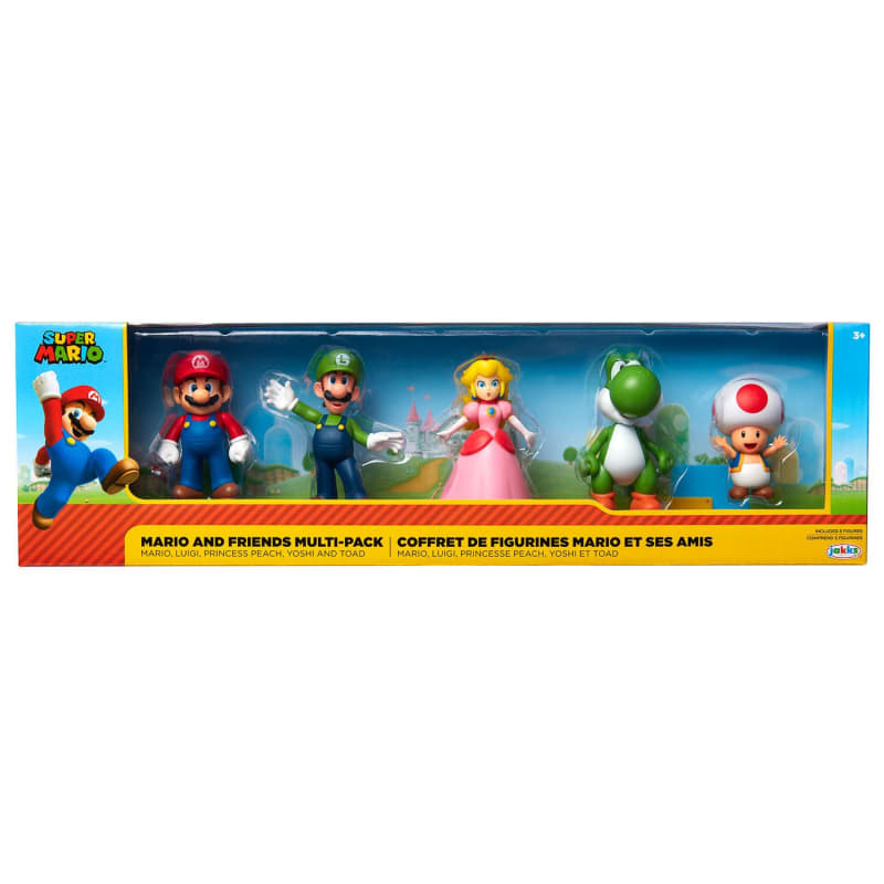Super Mario Figures Set 5pk Mario & Friends Toys & Games B&M