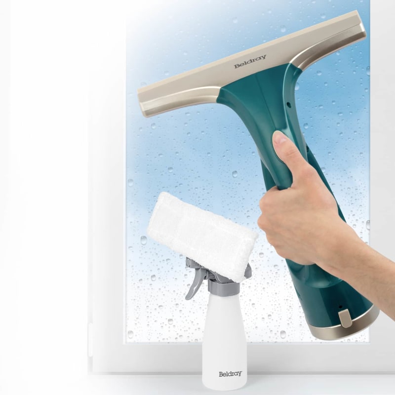 Beldray Window Vac with Spray Bottle Steam Cleaning B&M