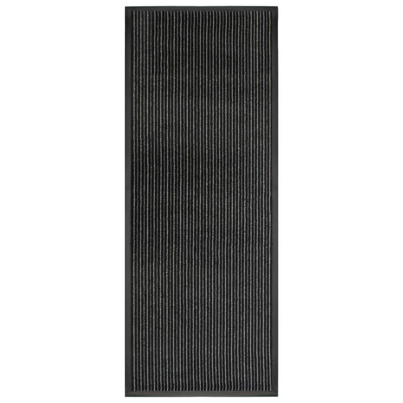 Magic Clean Runner Black & Grey Stripe Doormats B&M