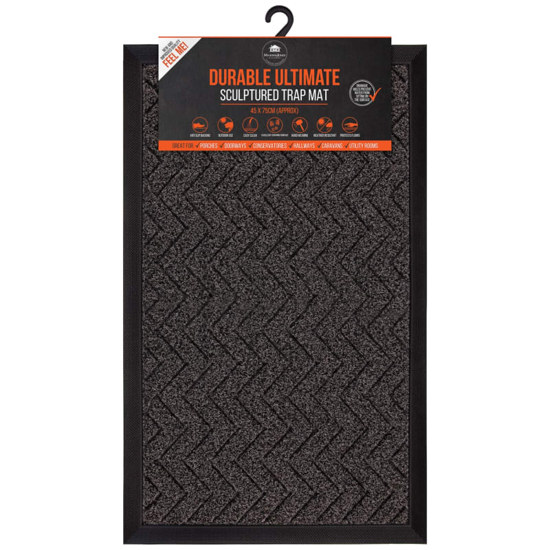 Ultimate Trap Mat 45 x 75cm Grey Doormats B&M Stores