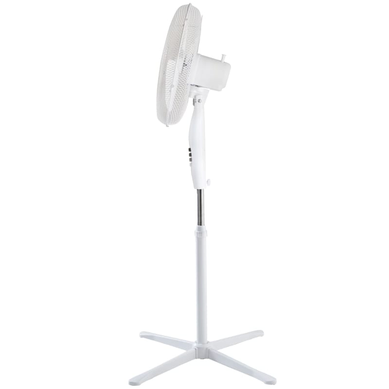 Blaupunkt Oscillating 16" Pedestal Fan White Fans B&M Stores