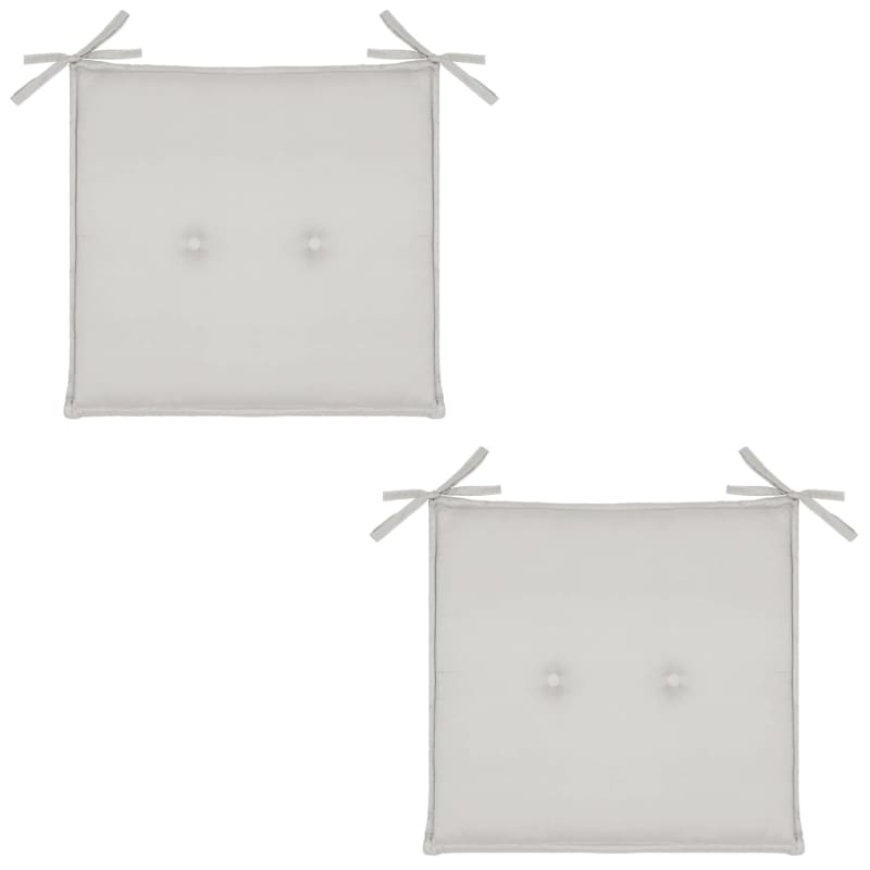 Luxury Seat Pads Grey 2pk Buy Cheap Garden Seats at B&M Stores
