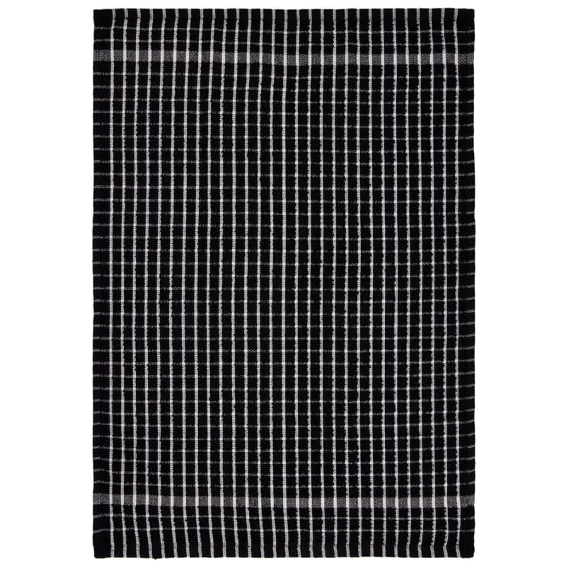 Check Tea Towels Black 3pk Tea Towels B&M Stores