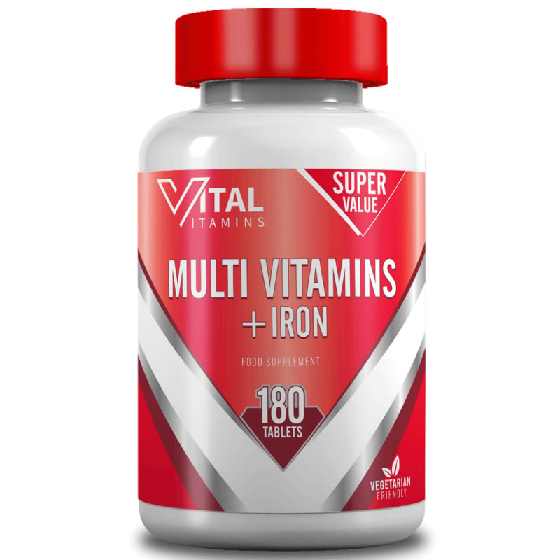 Vital Vitamins MultiVitamins + Iron l Vitamins B&M