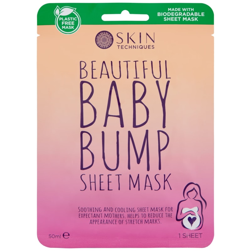 Skin Techniques Baby Bump Sheet Mask Bodycare B&M Stores