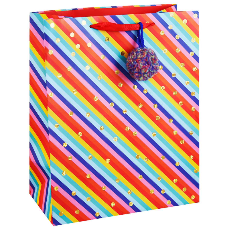 Luxury Gift Bag Rainbow Cheap Gift Wrap & Bags at B&M Stores