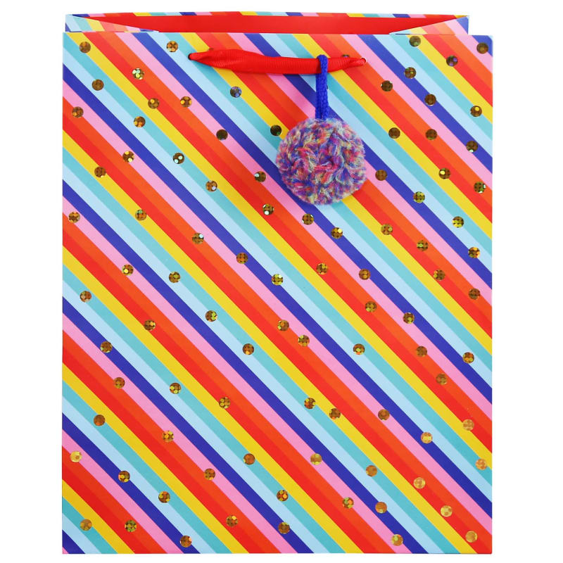 Luxury Gift Bag Rainbow Cheap Gift Wrap & Bags at B&M Stores