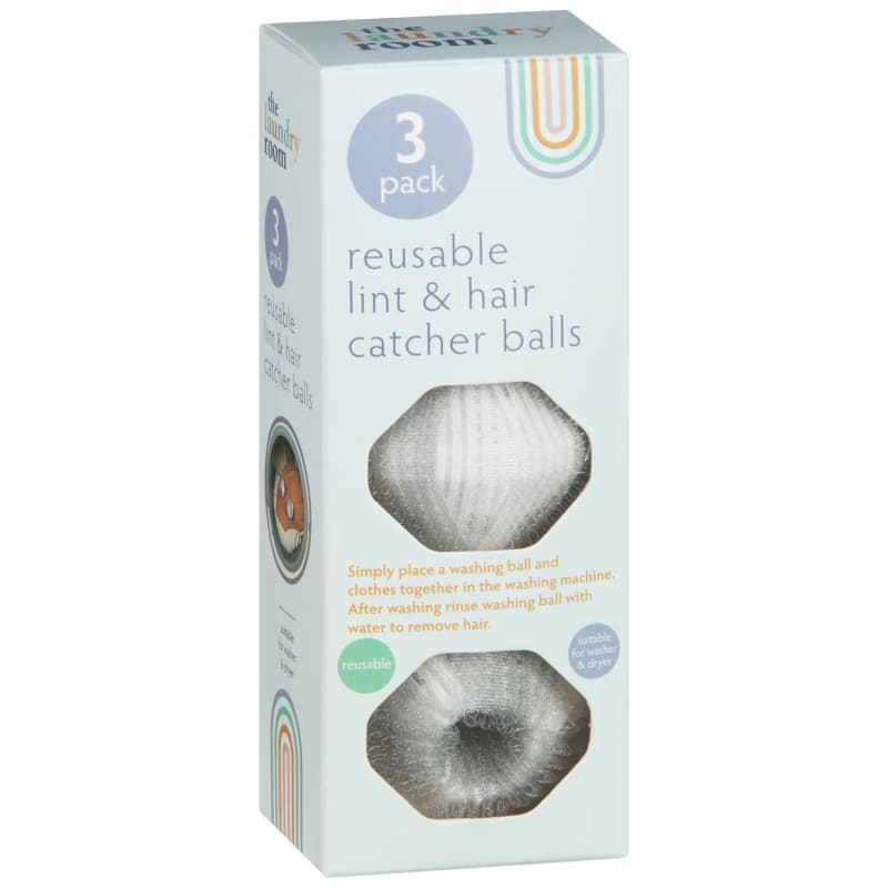 Lint & Pet Hair Removal Balls 3pk l Laundry Accessories B&M