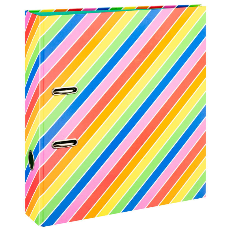 A4 Lever Arch File - Rainbow | Stationery | Filing - B&M