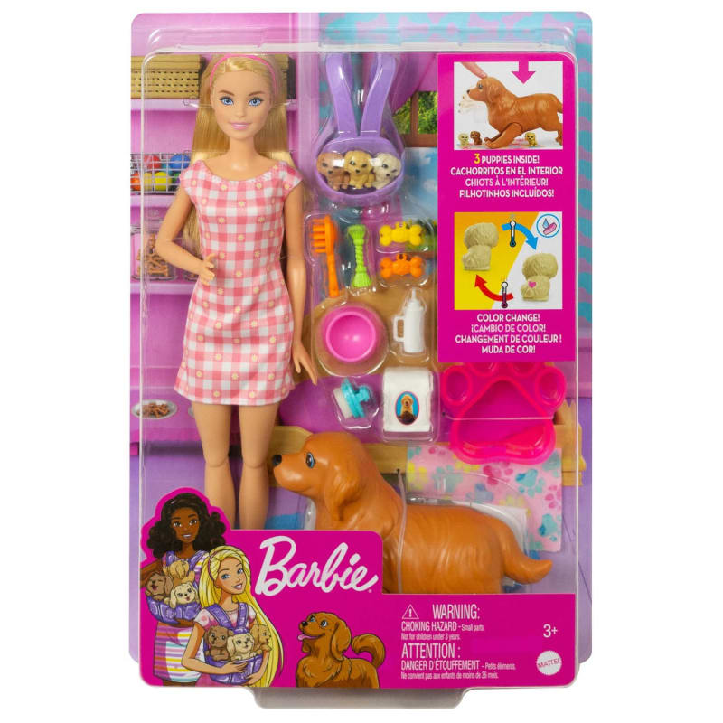 Barbie Newborn Pups Playset Doll's & Accessories B&M Stores