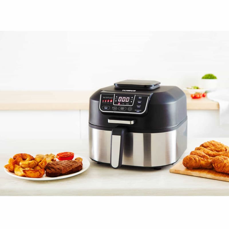 Tower Vortx 5 in 1 Air Fryer with Smokeless Grill Air Fryers B&M