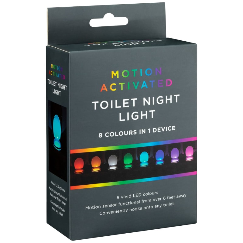 Multicoloured Toilet Night Light Toilet Seats B&M Stores
