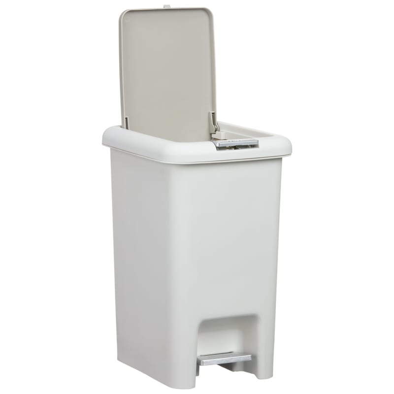 Pedal & Push Bin Cream Bathroom Bins B&M