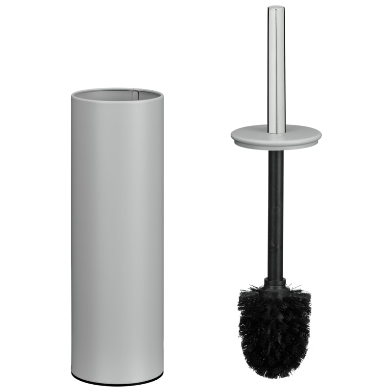 Bathroom Collection Toilet Brush & Holder Grey Toilet Brushes B&M