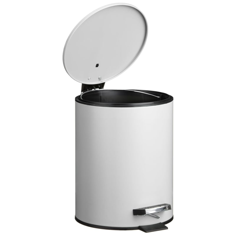 Bathroom Collection Pedal Bin 5L Grey Bathroom Bins B&M