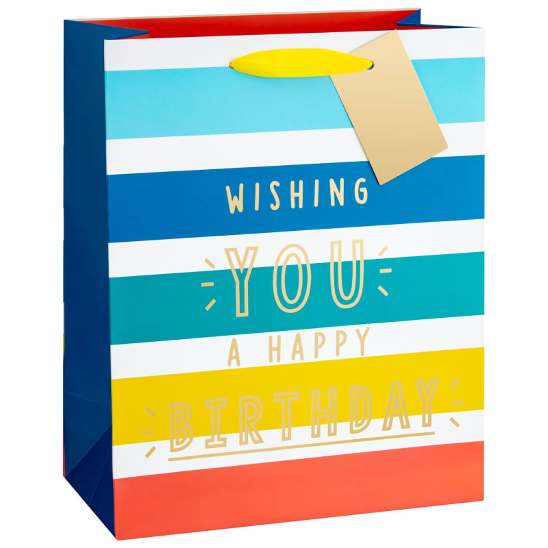 Size Assorted Gift Bags 3pk Wishing You A Happy Birthday Gift Bags