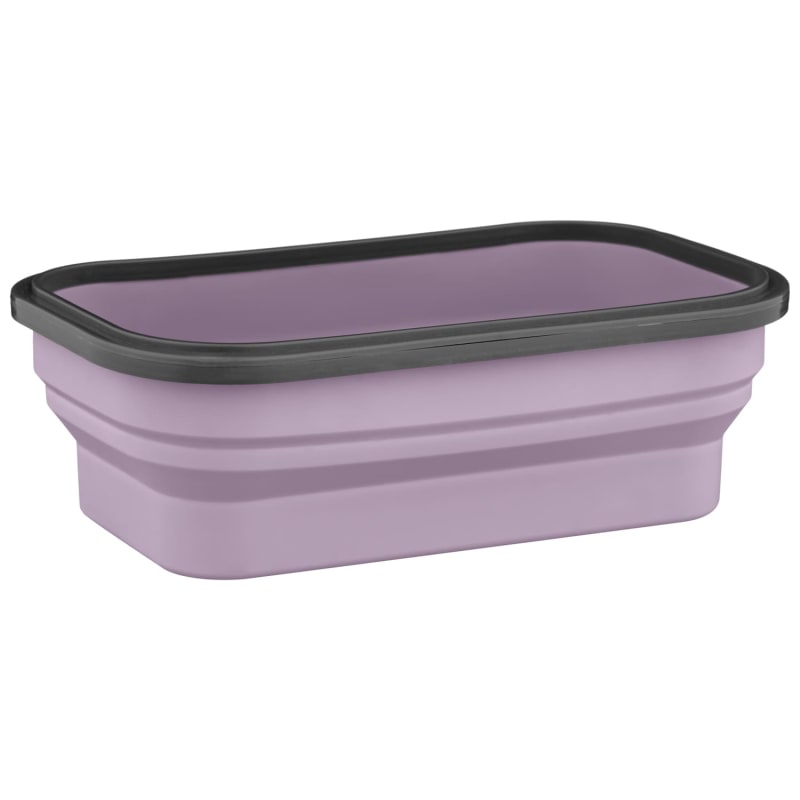 Collapsible Lunch Box Lilac Kitchen Storage B&M Stores