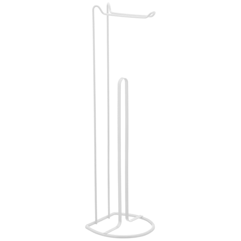 Addis 2 in 1 Toilet Roll Holder White Bathroom B&M Stores